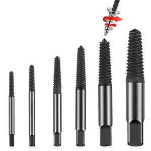 lot 6012 image: Screw Extractor, Upgraded Version6 Pieces Diyife Screw Extractor Set, Gifts for Men Screw Stripped Screw Remover, Easy Out Damaged Screw Bolt Extractor Kit for Broken, Stuck Screws