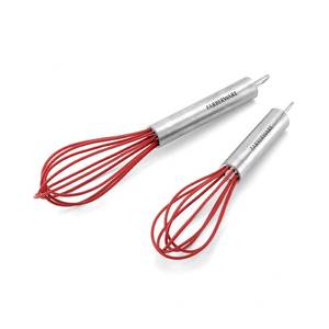 lot 6023 image: Farberware Professional Silicone Mini Whisks (Red, Set of 2)