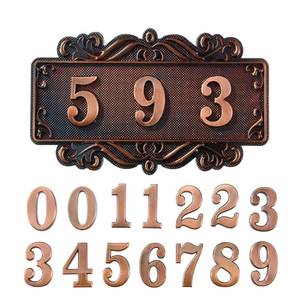 lot 6030 image: Door Number Plate, Apartment Door Number Sign, House Address Room Number Plaques with 14 Numbers