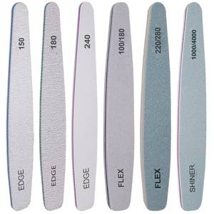 lot 6034 image: Nail File and Buffer Set, 6 Pcs Professional Nail File Kit for Acrylic and Natural Nails, 10015018022024028010004000 Grit Soft Nail Filer Gel Nail Files & buffers Filing Emery Board Home Salon