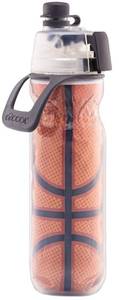 lot 6190 image: O2COOL Mist N Sip Misting Water Bottle 2-in-1 Mist And Sip Function With No Leak Pull Top Spout Reusable Sports Water Bottle - 20 oz (Basketball)