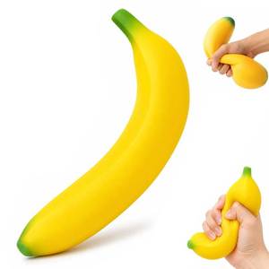 lot 6211 image: Bannana Squishy Toy,Fake Banana Stress Relief Fidget,2026 Bannana Squishy Stress Toy for Stress Relief and EnhancementLightweight Squeeze Fidget for Adults,Soft PU Foam