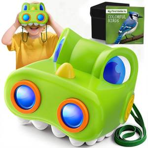 lot 6232 image: Zmpolir Dinosaur Toys for Boys Age 3-12 Kids Binoculars, Dinosaur Binoculars with Compass & Bird Watching Manual,3 4 5 6 7 8 9 10 11 12 Year Old Boys Toys, Outdoor Camping Exploration (Green)