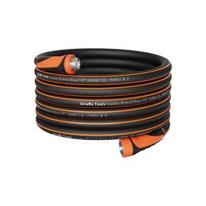 lot 9927 image: Giraffe Tools Garden Hose 58, Water Hose Heavy Duty, Flexible, Lightweight Hybrid Hose with Swivel Handle, 75ft Male to Female Fittings, Burst 600 PSI
