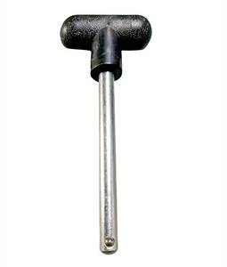lot 10437 image: T-Handle Knob Weight Stack Pin Steel Replacement SELECTOR Key Pin, 38 Dia Shaft 5 12 Locking Space Deluxe Designer Hitch Pin (1Pack, 6 Locking Space)
