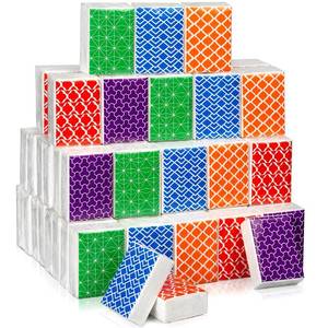 lot 12430 image: Therwen 20 Pack Pocket Tissues Travel Packs Bulk 200 Sheet Mini Pocket Tissues Travel Size Bulk 3 Ply Small Facial Individual Size (Multicolor Pattern)