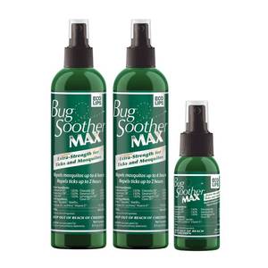 lot 12441 image: Bug Soother� MAX Natural Tick & Mosquito Repellent Spray �� DEET-Free Extra Strength Outdoor Bug Protection, Plant-Based Formula �� Made in USA (2ct 8 oz Bottles)