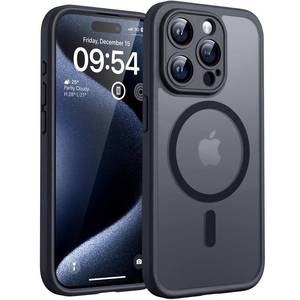 lot 12451 image: TOCOL Magnetic for iPhone 15 Pro Case, Upgraded Full Camera Protection, Compatible with Magsafe, Drop Protection, Translucent Matte Back Phone Cover 6.1-Inch (Black)