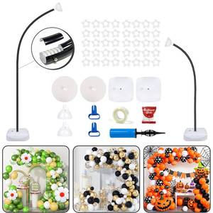 lot 13972 image: OurWarm 9.35FT & 6FT Balloon Arch Kit, Free Bending Shape Balloon Arch Stand with Base, Floor Half Balloon arch for Wedding Birthday Party Baby Shower Yard Lawn Home Graduation Party Decorations