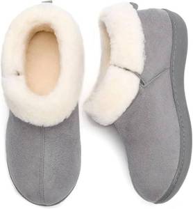 lot 13996 image: RockDove Womens Sierra Faux Leather Bootie Slipper, Size 11