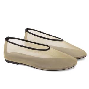 lot 14029 image: VOLEECE Neutral Mesh Ballet Flats for Women Round Toe Slip On Mary Jane Shoes Tulle Comfortable Casual Dress Ballerinas Flats