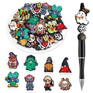 lot 14046 image: Skalamio 30Pcs Silicone Focal Beads for Pens, Silicone Beads for Keychain Making, DIY Crafts Necklace Bracelet Jewelry 3-Pack