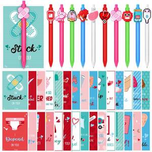 lot 14063 image: Geyoga 30 Pack Nurse Appreciation Gifts Bulk Includes 30 Nurse Ballpoint Pens with Heart, 30 Thank You Cards for Doctor Nursing Day Gift Party Favor Office Hospital(Classic)