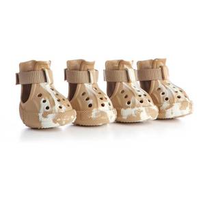 lot 14400 image: AOKOWN Dog Shoes for Hot Summer Pavement, Dog Shoes for Large Dogs, Waterproof Dog Boots & Paw Protectors, Non-Slip Dog Rain Booties, Easy Clean Sandals for Beach Brown Size 10