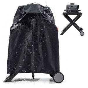 lot 14473 image: Waterproof Cover for Ninja Woodfire Outdoor Grill on XSKSTAND Woodfire Collapsible Stand, Outdoor Grill Accessories for Ninja Wood Fire Smoker OG300700 Series (Cover Only)