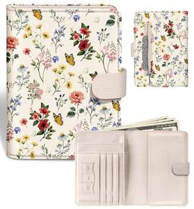lot 14481 image: Slohif Airtag Passport Holder Cover Wallet Case for Travel Women - Leather RFID Blocking Passport Book Multiple Personalized Organizer Slim Portable Carrier Card Slots Protector Sleeve Stamp