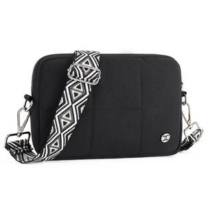 lot 18293 image: Telena Crossbody Bags for Women Crossbody Purse with Guitar Strap Lightweight Puffer Shoulder Bag for Travel Black