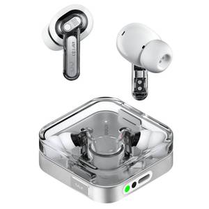 lot 18296 image: Nothing Ear (3) Wireless Earbuds Super Mic 45dB Hybrid Active Noise Cancelling Bluetooth Headphones Hi-Res 6 Mics, 12mm Dynamic Bass Boost, Dual Connect ANC Sport Ear Buds for iPhone Android, White