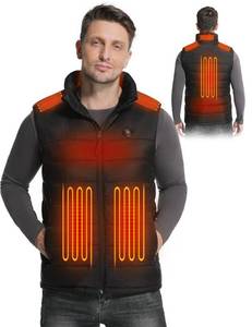 lot 19842 image: ALSOMTEC Mens Heated Vest with Battery, Lightweight Heating Vest with 6 Heating Zones