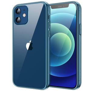 lot 20330 image: JETech Case for iPhone 1212 Pro 6.1-Inch, Non-Yellowing Shockproof Phone Bumper Cover, Anti-Scratch Clear Back (Navy)