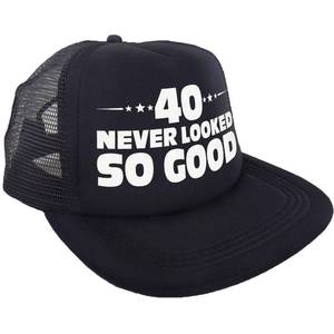 lot 20334 image: Sterling James Co. 40 Never Looked So Good Novelty Trucker Hat - Funny 40th Birthday Gifts for Him or Her - Birthday Party Decorations and Supplies for Men and Women