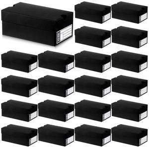 lot 20342 image: Fullhawl 20 Sets Mini Shoe Boxes for Party Favors 4 x 2.3 x 2 Mini Sneaker Box with Editable Label Small Shoe Case Cardboard Sports Theme Birthday Party Favor for Candies Cookies Snacks (Black)