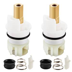 lot 20351 image: RP25513 faucet stem assembly Replacement Kit for two handle faucet repair kit with RP24096 Cartridge RP4993 Seats Springs RP24097 14 Turn stop, 2 Pack