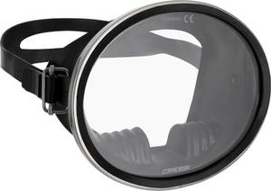 lot 20355 image: Classic Retro-Style Freediving Mask - Oval Tempered Glass Lens - Pacifico Designed in Italy by Cressi