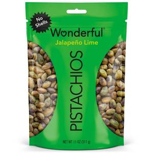 lot 20389 image: Wonderful Pistachios No Shell Jalapeno Lime - 11oz