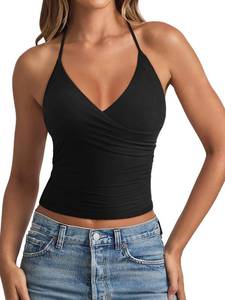 lot 20421 image: REORIA Halter Tops for Women Black Small
