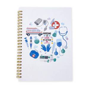 lot 20422 image: Midrean Nursing School Student Medical Journal Assistant Gifts Spiral Nurse Notebook Notepad Planner, Ruled Paper, 5.5X8.3 80 (H)