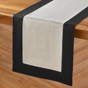 lot 20434 image: Solino Home 100% Pure Linen Table Runner 14x90 Inch �� Avocado & Natural, Oeko-TEX Certified, Spring & Summer Table Runner for Dining Table, Handcrafted Farmhouse D�cor - Contempo