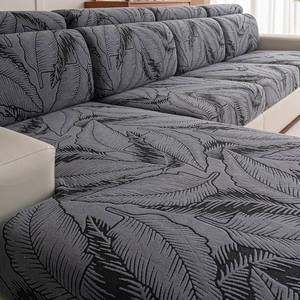 lot 20439 image: Cgeluy Sofa Cover Washable Sectional Couch Covers Sofa Slipcovers for 3 Cushion Couch Pet Friendly L Shaped Couch Protector Leaf Printed Covers for Dogs