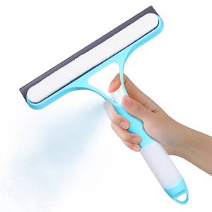 lot 20461 image: FZHZVVZPY 3 in 1 Window Cleaning Scraper, Window Squeegee with Sprayer, Window Cleaning Scraper for Windows, Walls, Car Windshields, Bathrooms, Kitchens, All-Purpose Window Cleaner Tool (Blue)