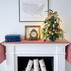 lot 1872 image: HipTree 24 Inch Artificial Norfolk Pine Christmas Tree with Real Touch Branches