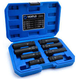 lot 2044 image: Vexplo 8pcs Lug Nut Key Set