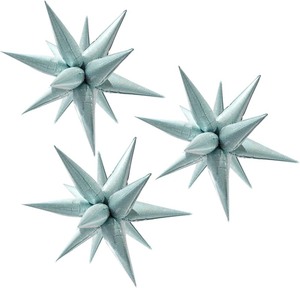 lot 2431 image: Diamond Laser Explosion Star Party Balloons 3-Pack