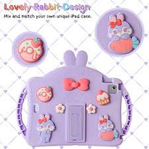 lot 2432 image: Paorixin Kids iPad Pro Case Purple with Accessories