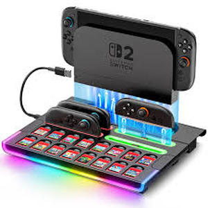 lot 2435 image: SW2 Controller Charging Dock with TV Dock and Game Card Storage