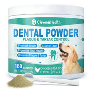 lot 2451 image: CleverasHealth Dog Dental Powder - Plaque & Tartar Control