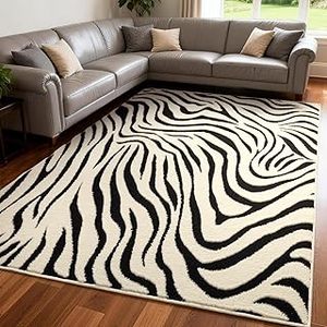 lot 4364 image: YIHOUSE 5x7 Ft Hedding Striped Area Rug