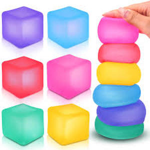 lot 4368 image: Stress Cube 6-Pack Fidget Toy Set