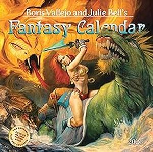 lot 20383 image: Boris Vallejo and Julie Bells Fantasy Calendar 2026