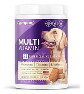 lot 20470 image: Gargeer Multivitamin Chews for Dogs 60 Count
