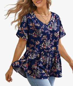 lot 10455 image: YESNO Womens Floral Print Boho Top - Size Medium