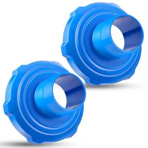 lot 4027 image: Tondiamo 2 Pcs Pool Vacuum Hose Adapter Above Ground Pool Skimmer Vacuum Hose Connector Replacement for 1 12 Connection 3 14 Screw Pools System Maintenance(Blue)