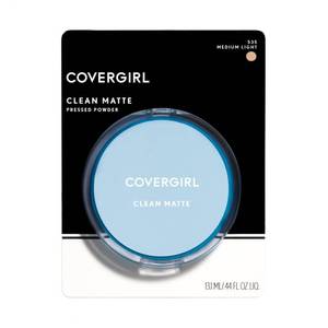 lot 4044 image: COVERGIRL Clean Matte Pressed Powder, Medium Light 535, 0.35 Oz, Pack of 1 (Packaging May Vary)