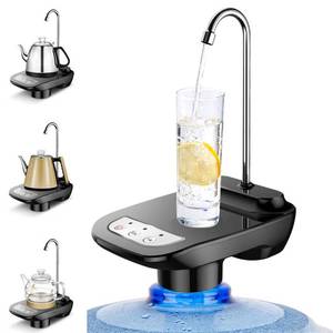 lot 4474 image: Kytree Drinking Water Dispenser Pump, Automatic Electric Drinking Water Bottle Pump for 1-5 Gallon Water Jugs, Black, KLFBALK515DS