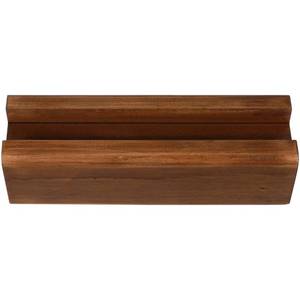 lot 6132 image: Hemobllo Walnut Wood Mirror Stand 9.8x3.1x2.8In Anti-Tip Base for Full-Length Floor Mirrors, Leaning Art & Room Dividers, No-Drill Safety Support for Kids & Pets