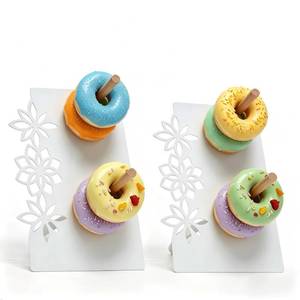 lot 6135 image: We Moment Donut Wall Display Stand, 2 Pack Metal Donut Stand for Wedding, Birthday, Baby Shower Dessert Table Decor(White)